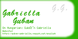 gabriella guban business card